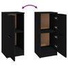 vidaXL Buffets 2 pcs noir 30x30x70 cm bois d'ing&eacute;nierie