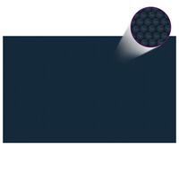 vidaXL Film solaire de piscine flottant PE 260x160 cm Noir et bleu