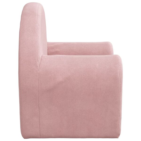 vidaXL Canap&eacute; pour enfants Rose Peluche douce