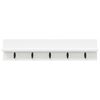 vidaXL Porte-manteau mural Blanc 80 x 10,5 x 18 cm Bois d'ing&eacute;nierie