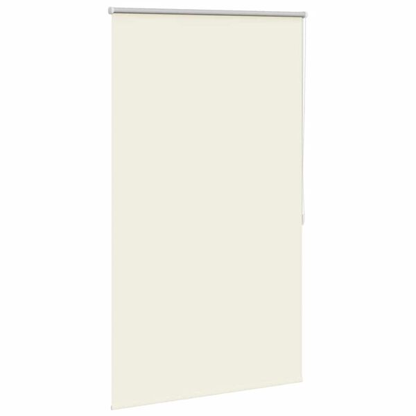 vidaXL Store enrouleur occultant 124,4 x 175 cm, largeur du tissu 120 cm, blanc cass&eacute;