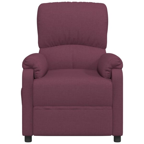 vidaXL Fauteuil de massage Violet Tissu