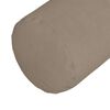 vidaXL Coussins d'accent 2 pcs Taupe Ø 25 x 70 cm Tissu en microfibre