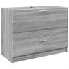vidaXL Armoire d'&eacute;vier sonoma gris 78x37x59 cm bois d'ing&eacute;nierie