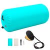 vidaXL Rouleau gonflable de gymnastique avec pompe 120x90 cm PVC Vert