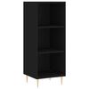vidaXL Buffet noir 34,5x32,5x90 cm bois d'ing&eacute;nierie