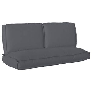 vidaXL Ensemble de coussins Tissu Oxford Anthracite 120 x 50 x 52 cm