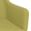 vidaXL Chaise pivotante de salle &agrave; manger Vert Tissu