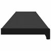 vidaXL Appui de fen&ecirc;tre Noir avec grain de bois 140 x 25 x 4,5 cm PVC