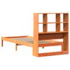vidaXL Lit biblioth&egrave;que sans matelas cire marron 100x200 cm pin massif