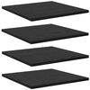 vidaXL &Eacute;tag&egrave;re &agrave; livres 3 niveaux 4 pcs 40 x 40 x 1,5 cm Noir