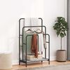 vidaXL Porte-v&ecirc;tements avec &eacute;tag&egrave;re Gris Sonoma 60 x 30 x 100,5 cm