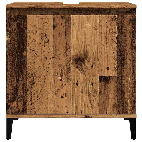 vidaXL Armoire d'&eacute;vier vieux bois 58x33x60 cm bois d'ing&eacute;nierie