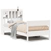 vidaXL Lit biblioth&egrave;que sans matelas blanc 90x200cm bois de pin massif