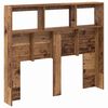 vidaXL T&ecirc;te de lit Bois Ancien 120 x 17 x 102 cm Bois d'ing&eacute;nierie
