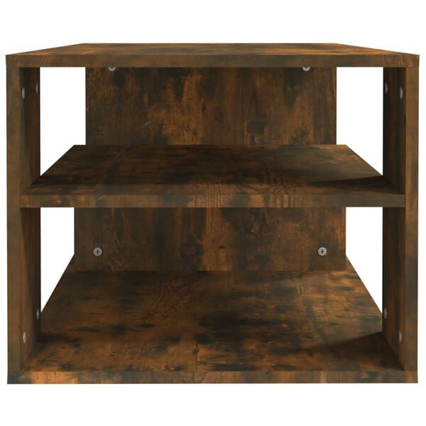 vidaXL Table basse Ch&ecirc;ne fum&eacute; 100x50x40 cm Bois d'ing&eacute;nierie
