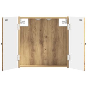 vidaXL Cabinet pour cible EDE Ch&ecirc;ne artisanal 52,5 x 10,5 x 53,5 cm