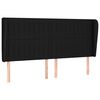 vidaXL Sommier &agrave; lattes de lit avec matelas Noir 180x200 cm Tissu