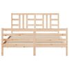 vidaXL Cadre de lit sans matelas 160x200 cm bois massif