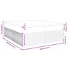 vidaXL Sommier &agrave; lattes de lit et matelas Gris clair 200x200cm Velours