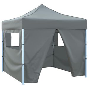 vidaXL Tente de f&ecirc;te 291 x 291 x 315 cm Anthracite Tissu Oxford