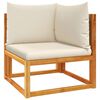 vidaXL Ensemble de canap&eacute;s de jardin 6 pi&egrave;ces avec coussins en bois d'acacia et rotin