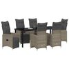 vidaXL Ensemble de salle &agrave; manger pour jardin 7 pcs Beige Poly rotin