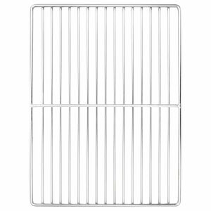 vidaXL Grille de barbecue 40 x 30 cm Acier inoxydable Argent&eacute;