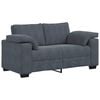 vidaXL Canap&eacute; causeuse gris fonc&eacute; 160x77x82 cm velours