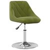 vidaXL Chaises pivotantes &agrave; manger lot de 2 vert clair velours