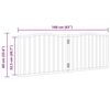 vidaXL Barri&egrave;re pour chien pliable 2 panneaux noir bois de peuplier