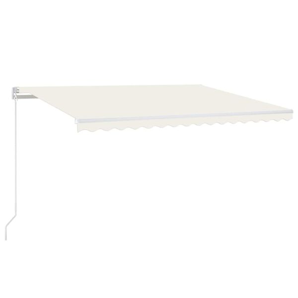 vidaXL Auvent manuel r&eacute;tractable 400x350 cm Cr&egrave;me