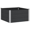 vidaXL Jardini&egrave;re sur&eacute;lev&eacute;e Noir 100 x 100 x 54 cm WPC et Aluminium