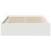 vidaXL Cadre de lit sans matelas blanc 135x190 cm