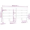 vidaXL T&ecirc;te de lit 200x3x80 cm Bois massif de pin