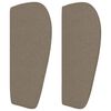 vidaXL Sommier &agrave; lattes de lit avec matelas Taupe 140x200 cm Tissu