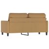vidaXL Canap&eacute; &agrave; 2 places Marron 140 cm Velours