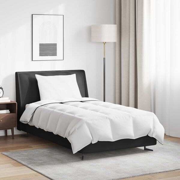 vidaXL Duvet d'hiver avec oreiller 2 pcs Blanc Plume de canard