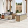 vidaXL Ensemble de canap&eacute; de jardin 12 pcs Beige et Gris clair