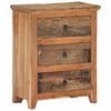 vidaXL Buffet 60x33x75 cm Bois d'acacia solide et bois de r&eacute;cup&eacute;ration