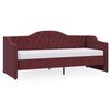 vidaXL Lit avec &eacute;clairage USB Violet Tissu 90x200 cm