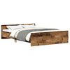 vidaXL Cadre de lit sans matelas vieux bois 140x190 cm bois ing&eacute;nierie