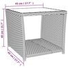 vidaXL Ensemble &agrave; manger de jardin et coussins 3 pcs Beige poly rotin