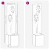 vidaXL &Eacute;cran de confidentialit&eacute; de jardin Floral Argent&eacute; 32 x 140 cm