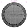 vidaXL Tapis d'extérieur ARAKIL gris Ø200 cm PP
