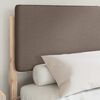 vidaXL Cadre de lit avec t&ecirc;te de lit rembourr&eacute;e Taupe 150 x 200 cm