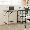 vidaXL Bureau noir 120x50x75 cm m&eacute;tal et bois d'ing&eacute;nierie