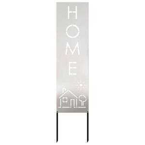 vidaXL Écran de confidentialité de jardin Fretwork Argent 32 x 140 cm