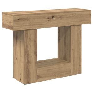 vidaXL Table console Ch&ecirc;ne artisanal 101 x 30 x 74 cm