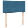 vidaXL Sommier &agrave; lattes de lit avec matelas bleu 80x200 cm velours